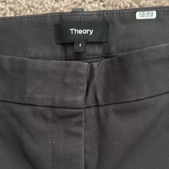 Theory Charcoal Tailored Trousers - Picture 2 of 3